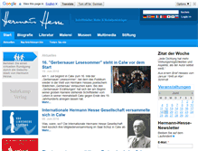 Tablet Screenshot of hermann-hesse.de